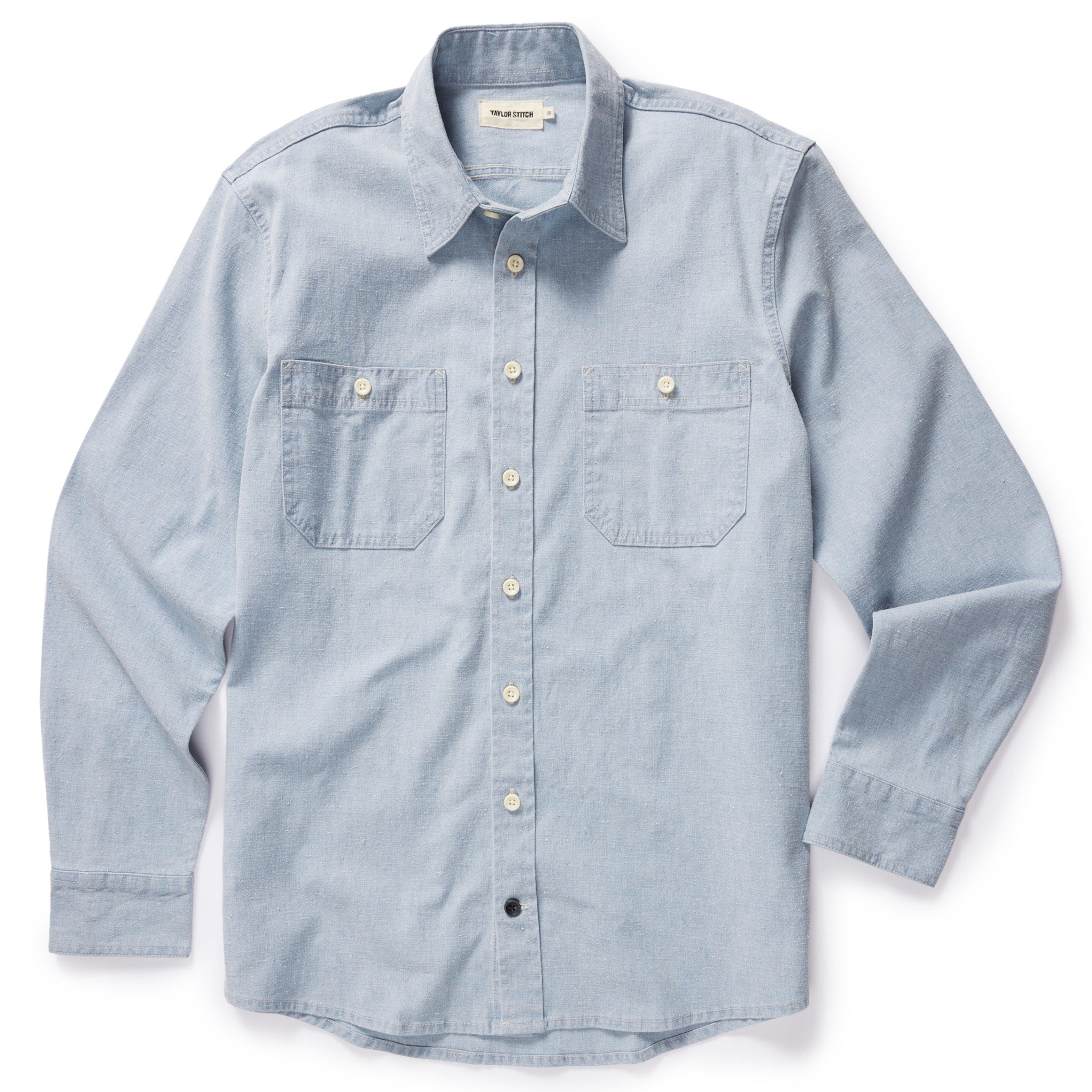 The Utility Shirt in Washed Indigo Boss Duck