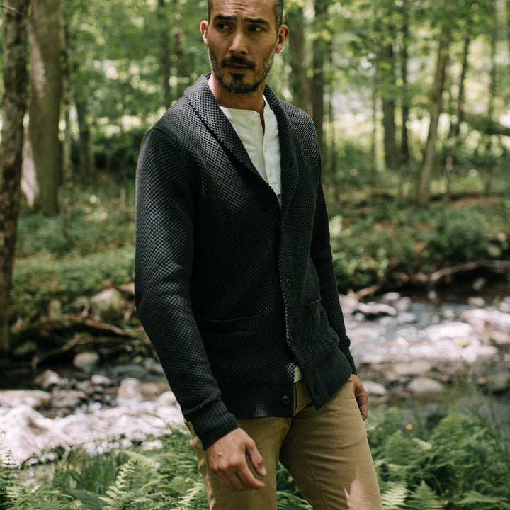 The Crawford Sweater in Charcoal